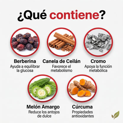 GLUCO TONE – Berberina en gotas 💧 para tus antojos y tu energía🍃