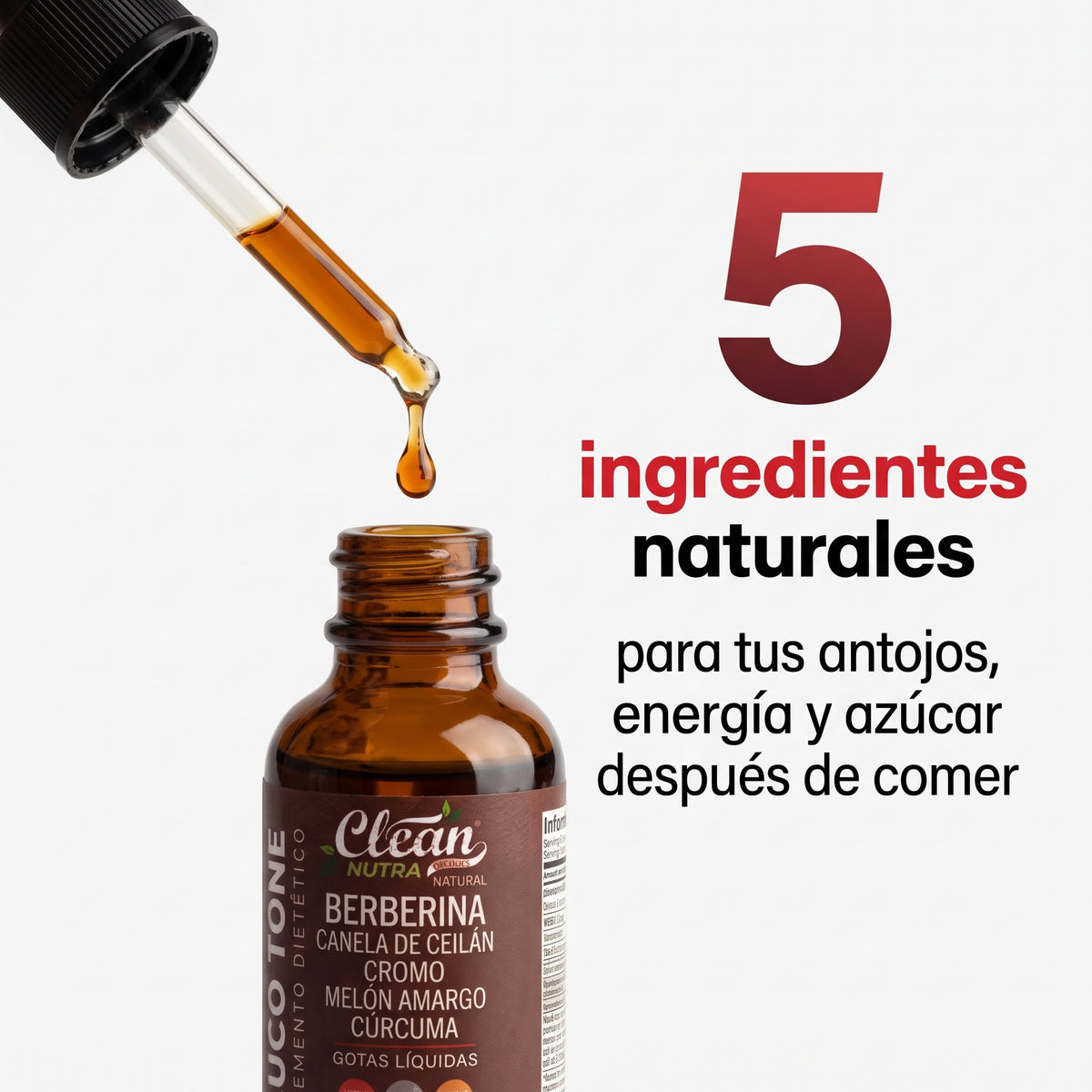 GLUCO TONE – Berberina en gotas 💧 para tus antojos y tu energía🍃