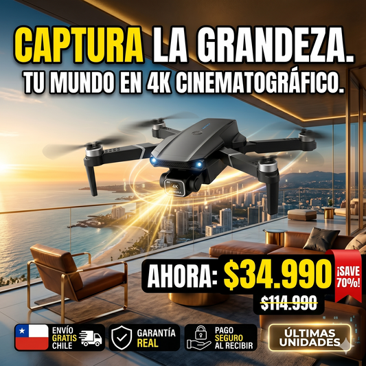 Dron Con Camara Full HD 4K